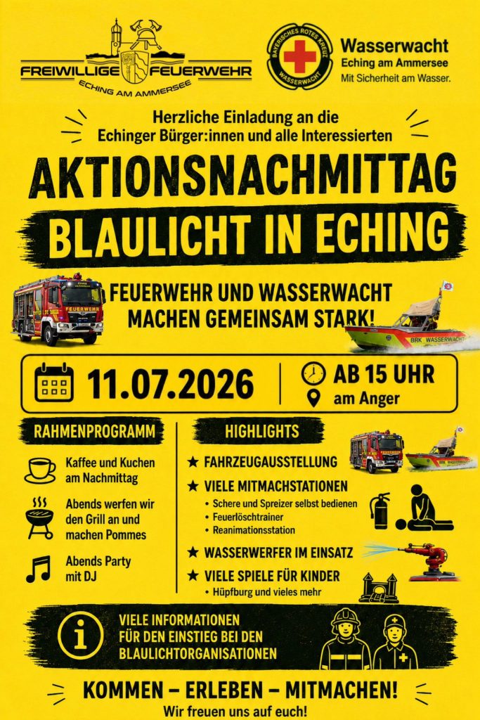 Aktionsnachmittag Blaulicht in Eching